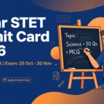 Bihar STET Admit Card 2026 banner – download BSEB hall ticket for 25 October to 20 November exam