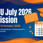 IGNOU July 2026 Admission banner — last date 13 October 2026, apply online