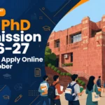 JNU PhD Admission 2026-27 banner showing 711 seats and apply online by 16 October