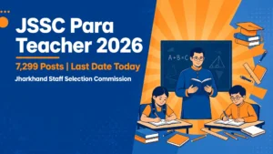 JSSC Para Teacher JTAACCE Recruitment 2026 banner — 7,299 posts, last date 18 October