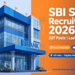 SBI SCO Recruitment 2026 for 207 Specialist Cadre Officer posts