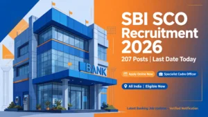 SBI SCO Recruitment 2026 for 207 Specialist Cadre Officer posts