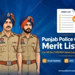 Punjab Police Constable Merit List 2026 banner — 3,298 posts, merit list and PST/PMT admit card released