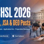 SSC CHSL 2026 recruitment banner — 2,536 LDC, JSA and DEO posts, last date to apply 7 October 2026