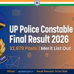 UP Police Constable Final Result 2026 declared for 32,679 posts – check UPPRPB merit list and cut off at uppbpb.gov.in